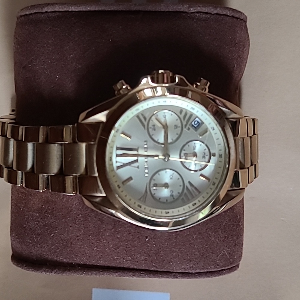 Michael Kors chronograph gold watch